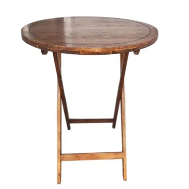 Masă de catering pliabilă din lemn de banchet vintage